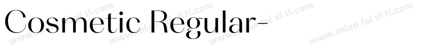 Cosmetic Regular字体转换